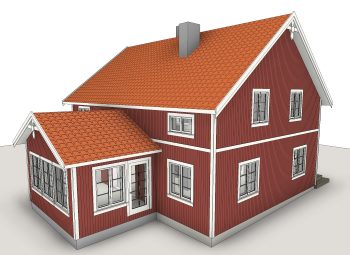 Bygglovsritningar tillbyggnad villa med taklyft